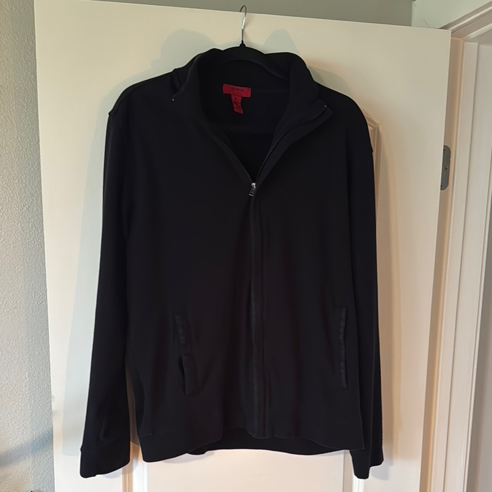 Men's Black full zip Sweater